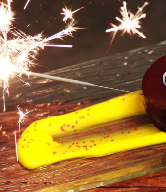 pneus de course « Jos Louis » red velvet au crémage à la guimauve