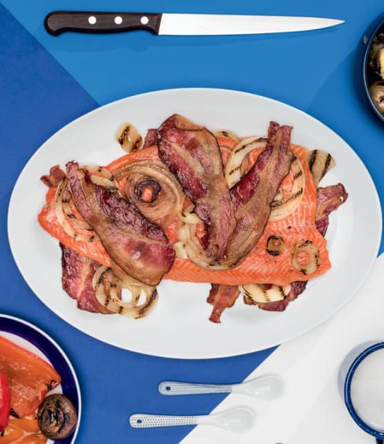 truite au bacon