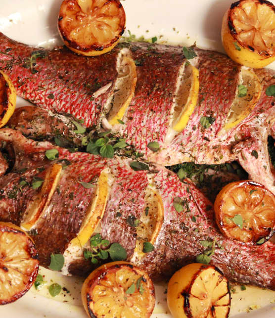 poissons grillés style romain