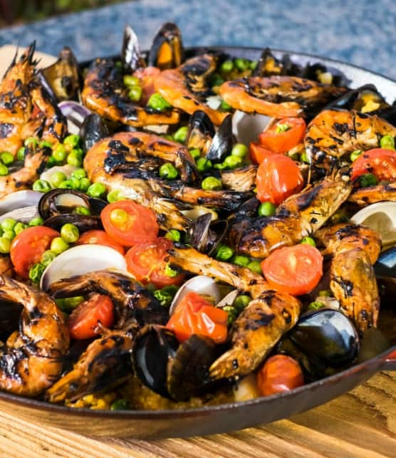 paella aux fruits de mer