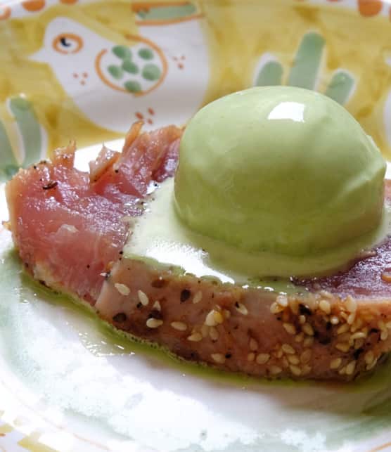 recette de steak de thon poêlé