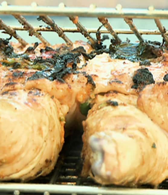 poulet barbecue à la marinade romesco