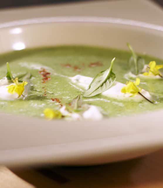 gaspacho vert aux herbes