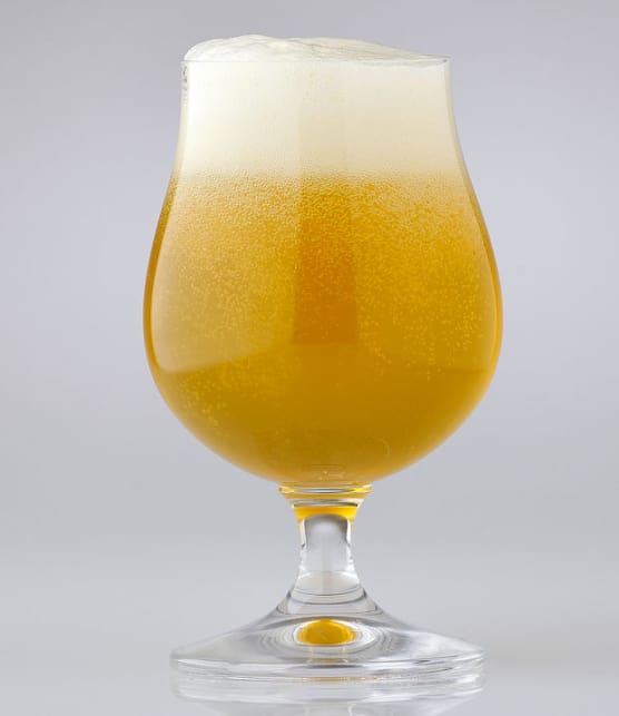 mousse de bière blonde et gelée de citrons