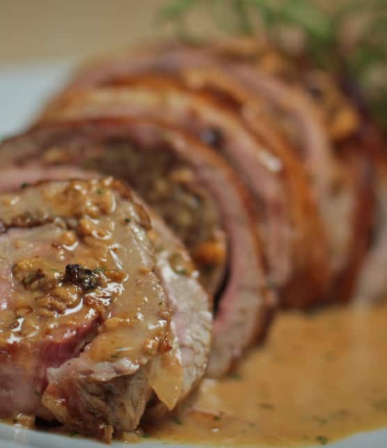 escalope de veau de grain farcie aux marrons