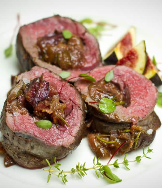 filet de chevreuil aux figues mauves