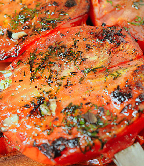 tomates grillées à l'aneth