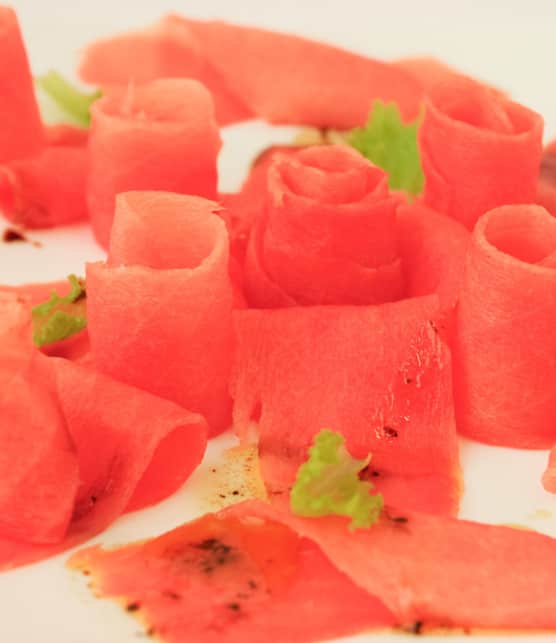 carpaccio de thon à l'italienne