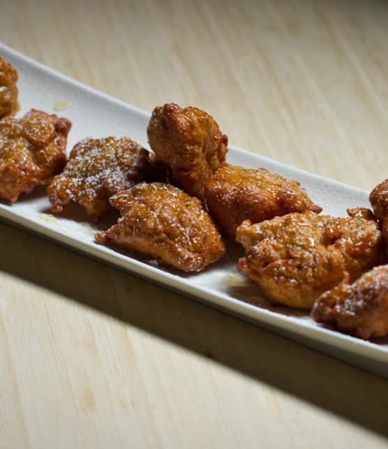 beignets à la ricotta et aux zestes de lime