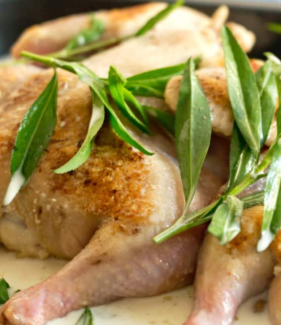 poulet sauce crème à l'estragon