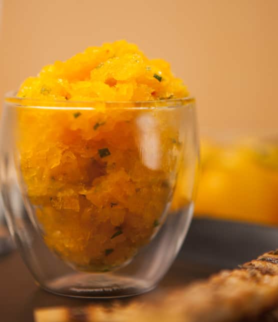 granité à la tomate et au safran