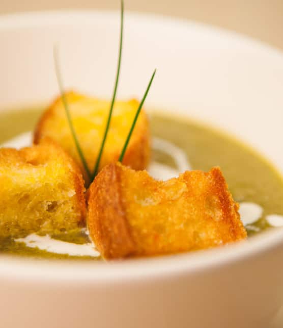 soupe aux deux laitues