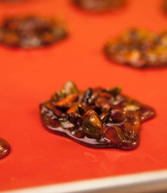 pralines à la pistache