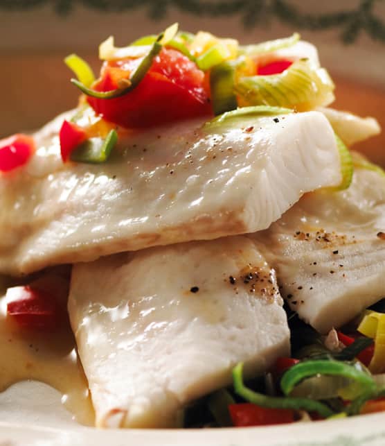 filet de tilapia à la lime et poireaux
