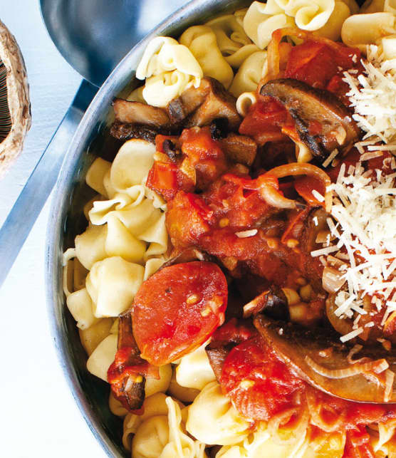 baluchons aux portobellos et tomates fraîches