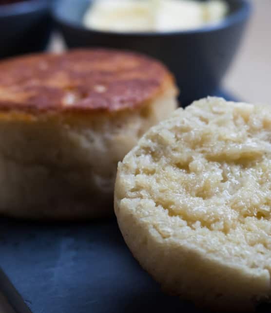 crumpets au lait de soya