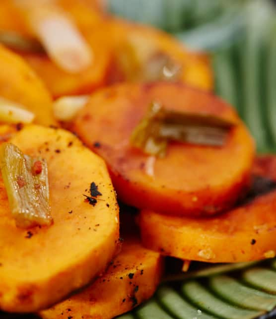 patates douces et curry