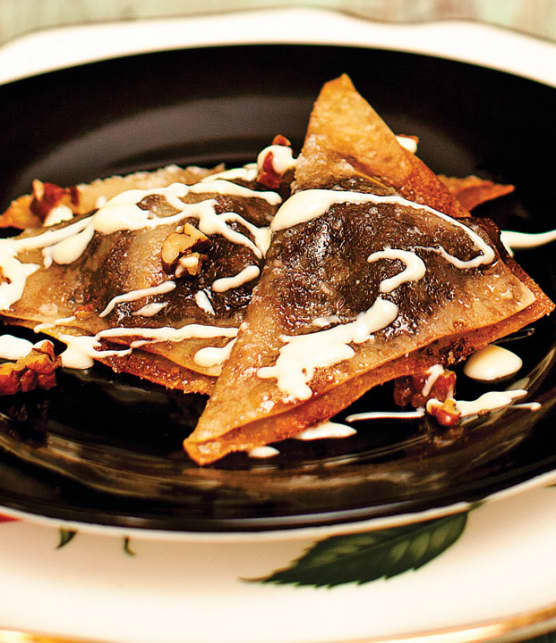 won-tons aux deux chocolats