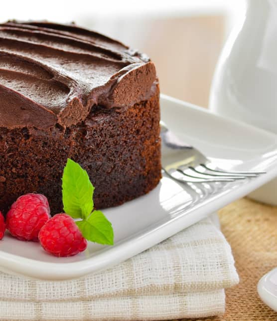 gâteau au chocolat et haricots noirs