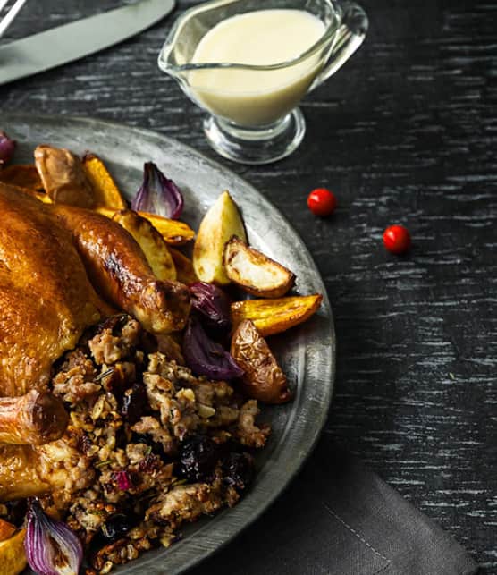 poule de Cornouailles au champagne