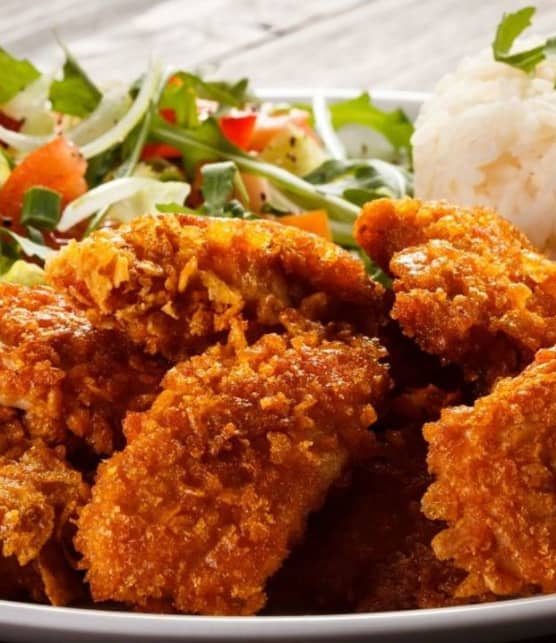 Chou-fleur frit et sauce aigre-douce
