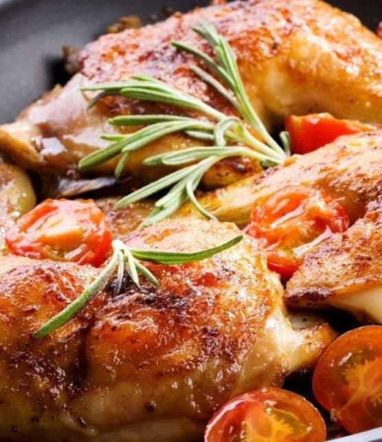 Poulet rôti à la provençale