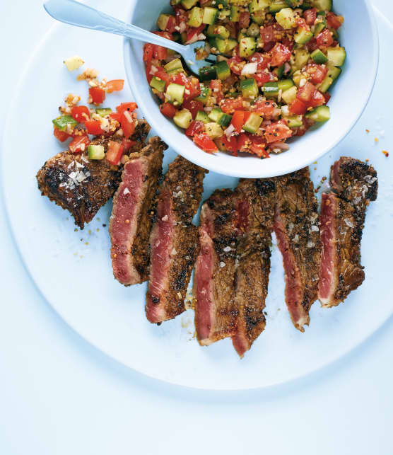 Tataki de boeuf et salsa de bloody cesar