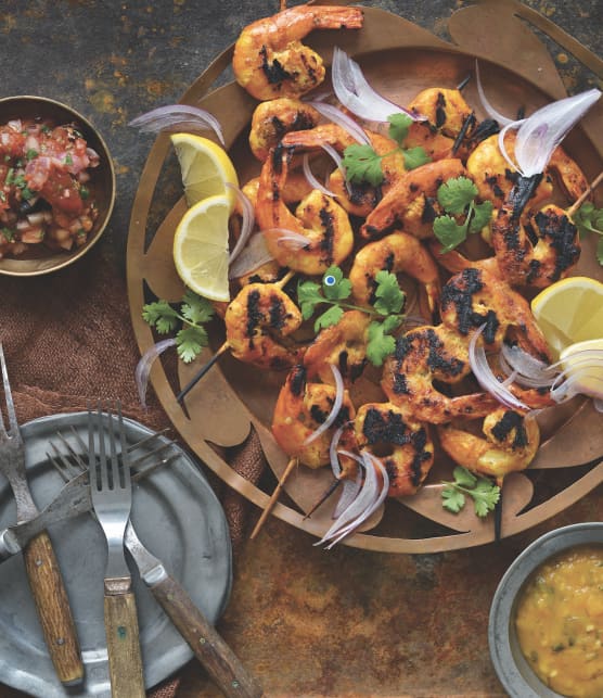 Crevettes tandoori