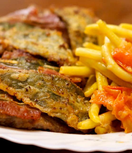 escalopes de veau à la sauge et au prosciutto (saltimbocca alla romana)