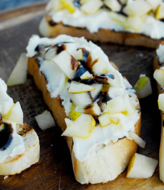 crostinis à la crème de parmesan