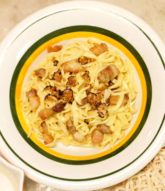 carbonara à la truffe