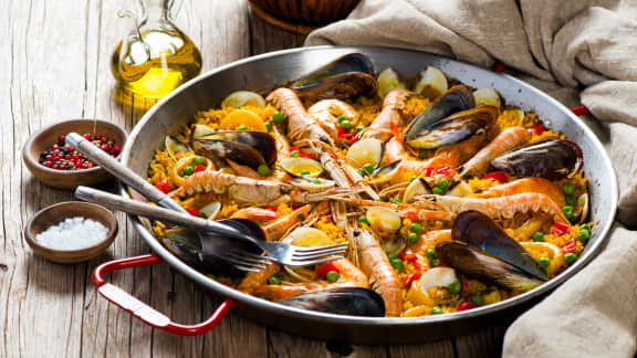 Paella sur le gril