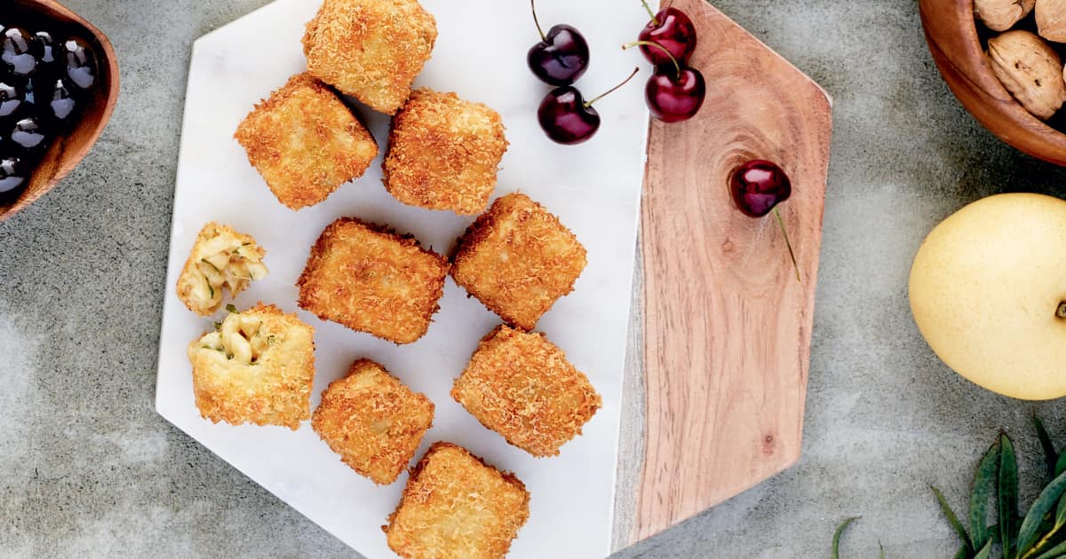Recette de croquettes de Mac and Cheese Zeste