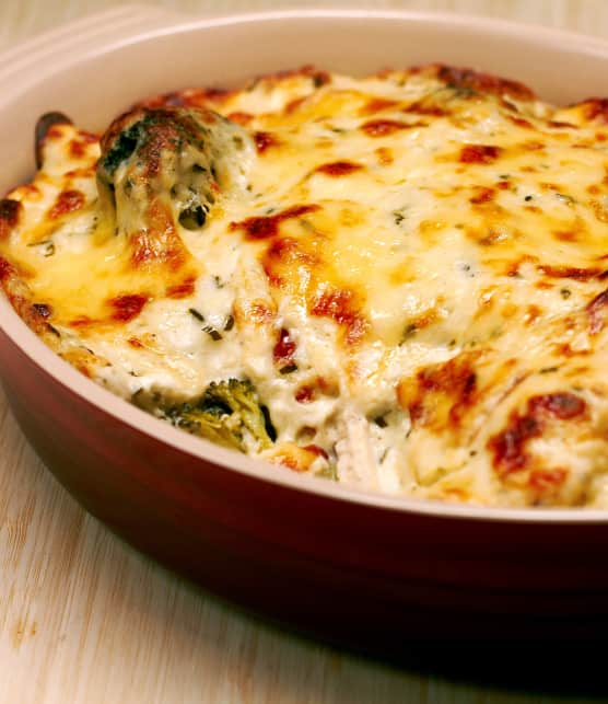 gratin de brocoli au fromage de chèvre