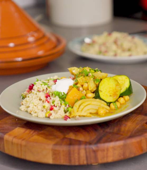 Tajine végétarien à l’orange et au fenouil