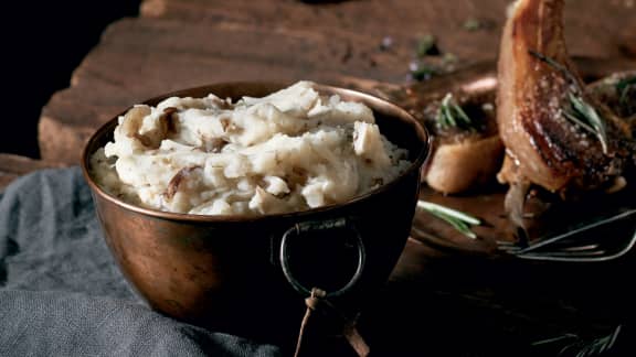 Purée de topinambours et pommes de terre