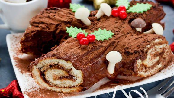 Recette de bûche de Noël traditionnelle