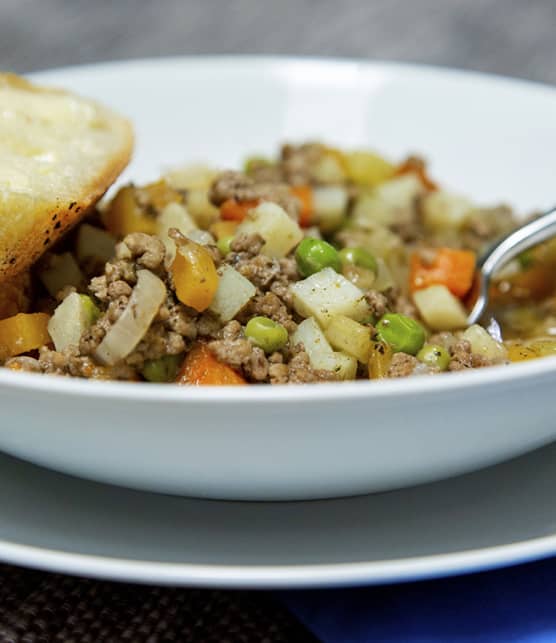 Fricassée de boeuf haché