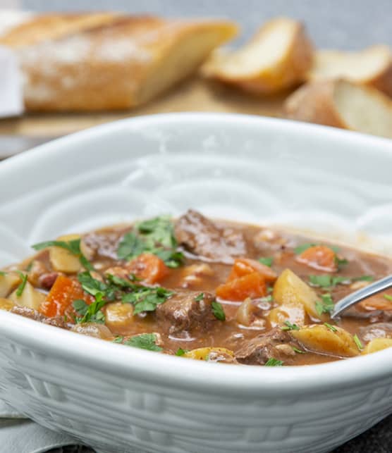 Boeuf bourguignon de rôti de palette à la mijoteuse