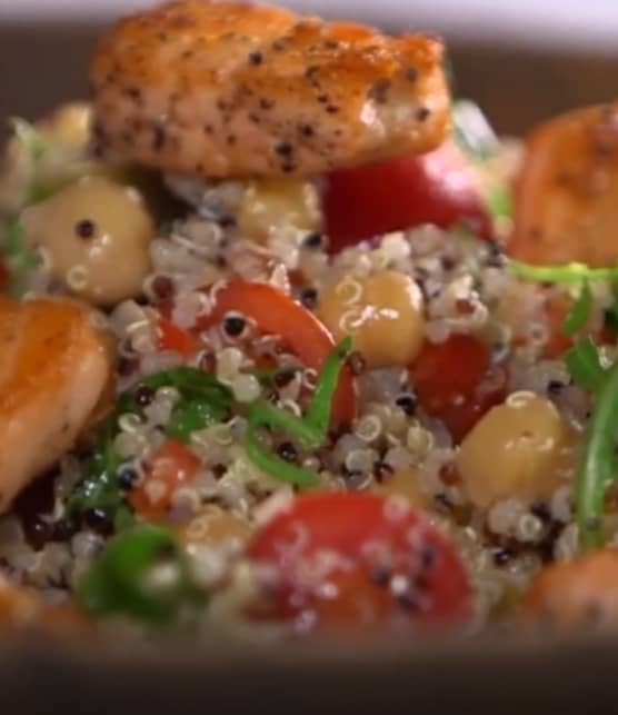 Salade de quinoa et saumon