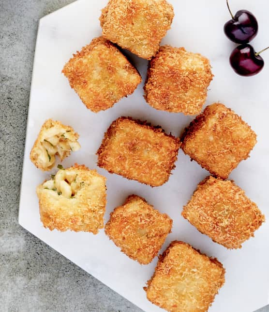 Croquette de Mac and Cheese à la fondue des artisans