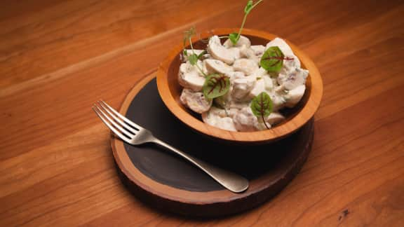 Salade de champignons à la crème