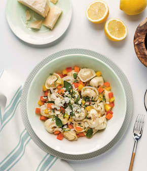 Salade de tortellinis tricolore