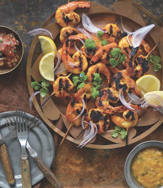 TOP : 7 brochettes de crevettes variées