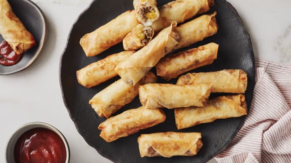 Rouleaux impériaux au pâté chinois