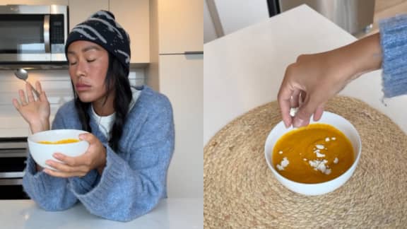 Voici la recette du potage aux légumes d'automne de Cindy Cournoyer, testée et approuvée par l'équipe!