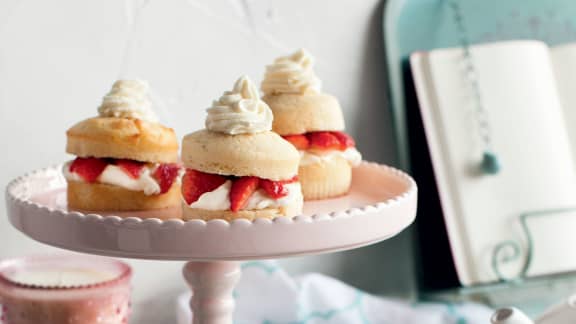 Shortcake fraises, érable et chocolat blanc