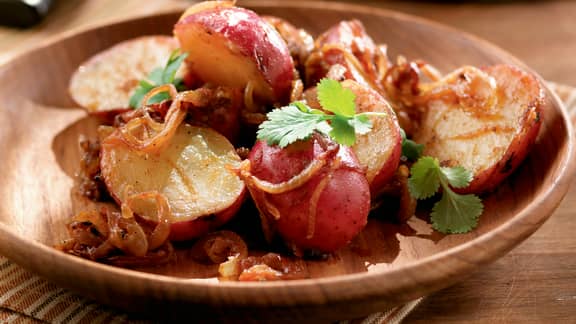 Salade de patates et de pommes de terre