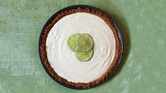 Tarte végétalienne à la lime