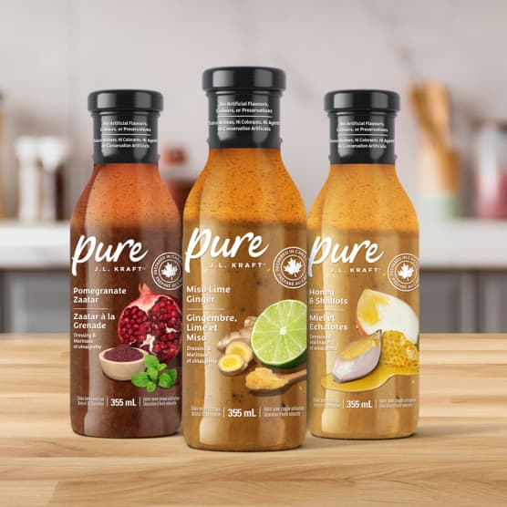 vinaigrettes et marinades Pure J.L KRAFT